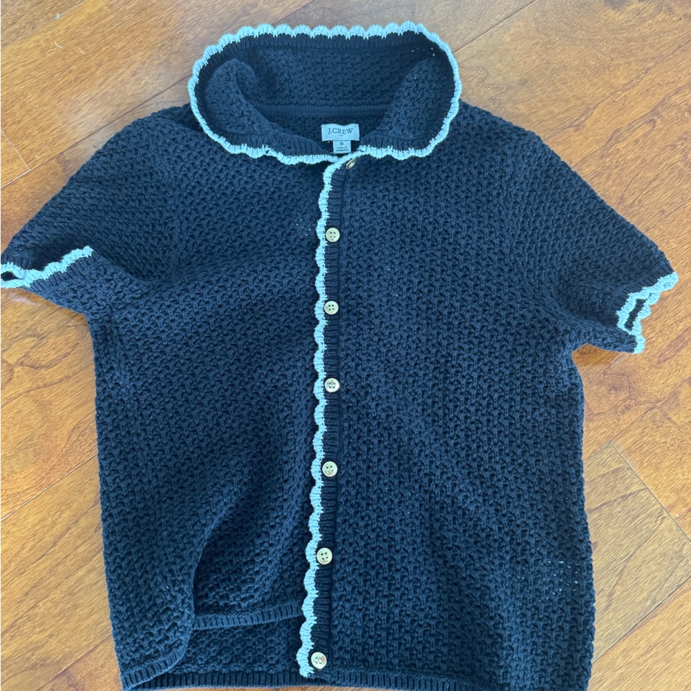 J crew factory crochet cardigan